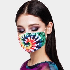 Tie dye face mask